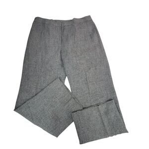 Evan Picone Gray Straight Leg Pants Size 16 with Pockets